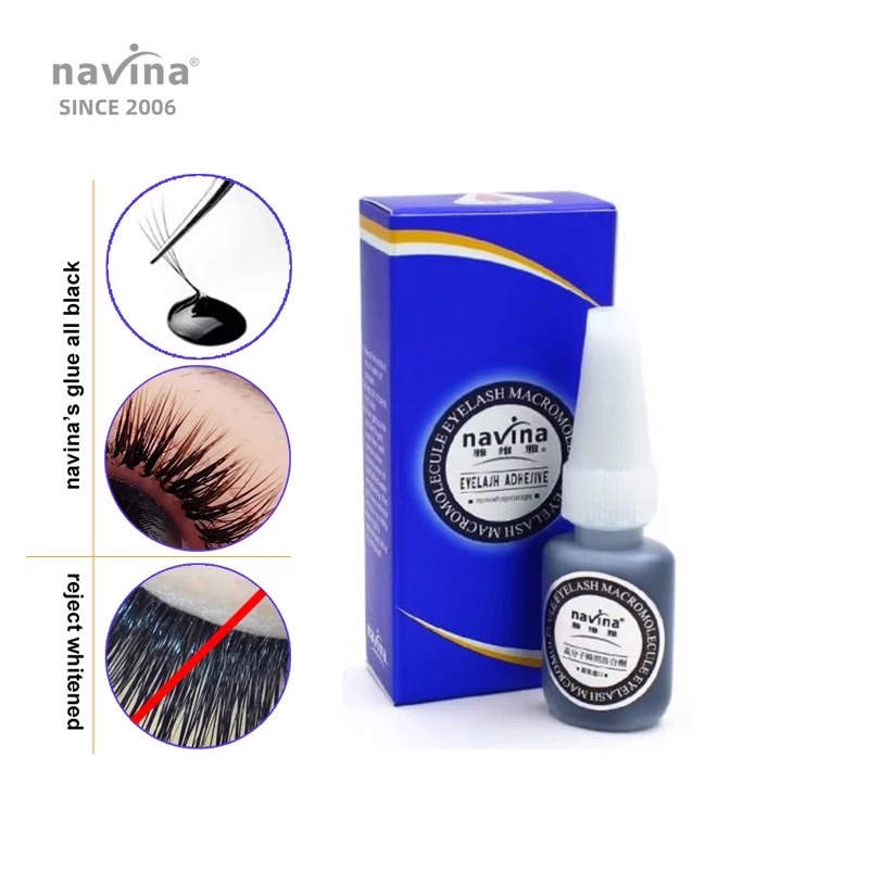 Navina glue biru 10ml For Eyelash Extansions