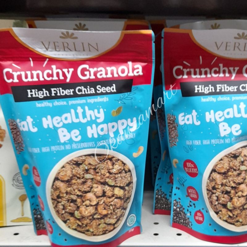 

Verlin Crunchy Granola High Fibre Chia Seed 200gr