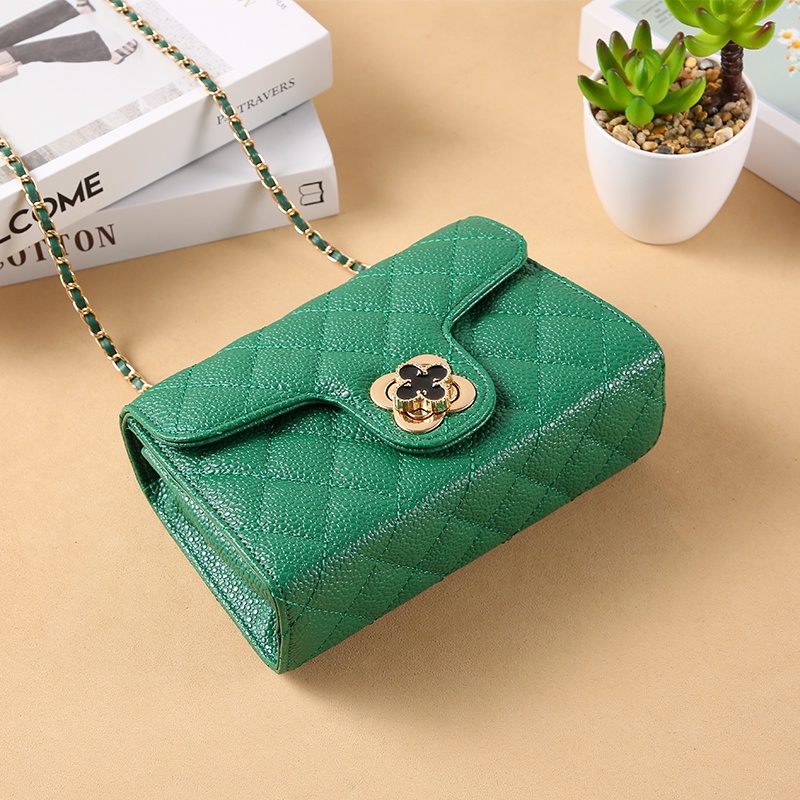 Serenity Tas Selempang Wanita Import Black dan Green / Slingbag Mewah Kualitas Terjamin- 519