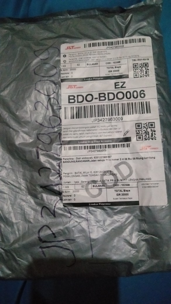 Kemeja Batik Pria Lengan Panjang Motif Terbaru Size M L Xl Xxl