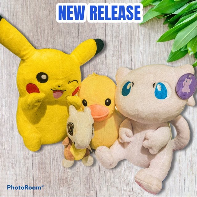 Boneka POKEMON - PIKACHU, MEW, CUBONE