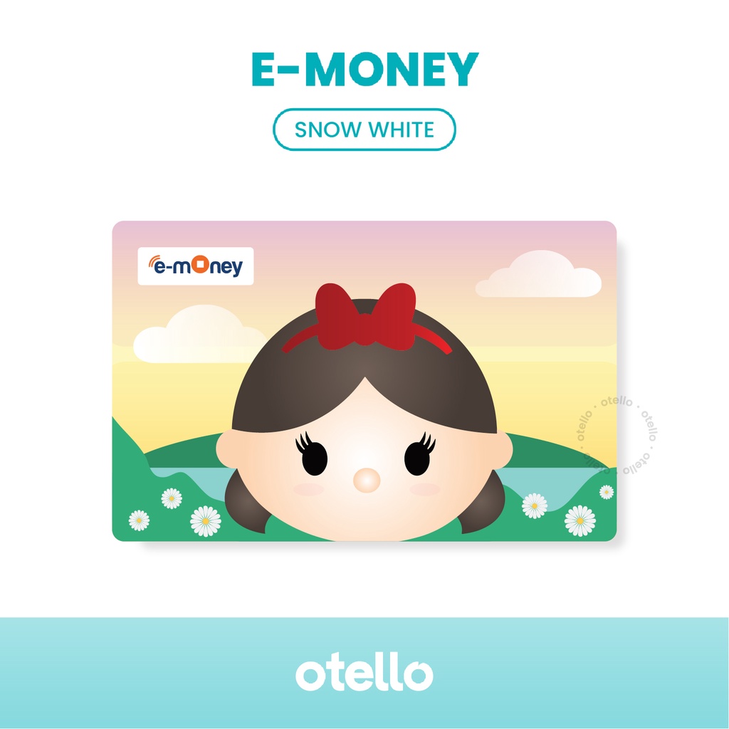 Kartu eMoney Mandiri Princess Disnye Tsum Chibi Kualitas Print HD e-Money eToll Card Karakter Lucu Keren