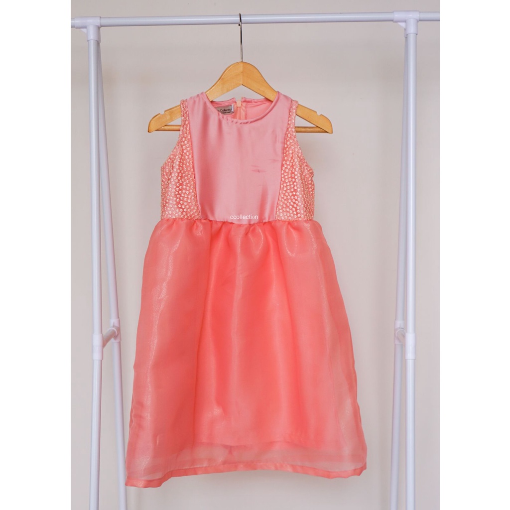 Dress Pesta Anak / Baju Pesta Anak Perempuan / Pakaian Brokat / Brukat