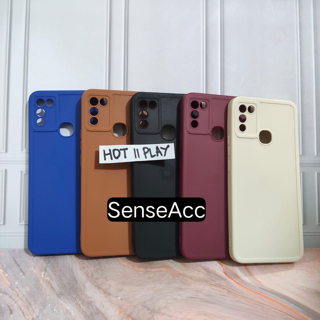 Pro Camera SoftCase Full Cover Matte Edge Case Infinix Hot 11s NFC Hot 11  Hot 11 Play  Hot 10 Play  Hot 9  Hot 9 Play  SenseAcc