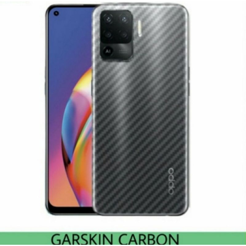 oppo Reno 4F Reno 5F skin carbon anti gores belakang karbon