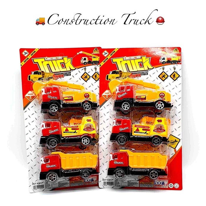 Set 3 pcs Big Construction Truck Konstruksi