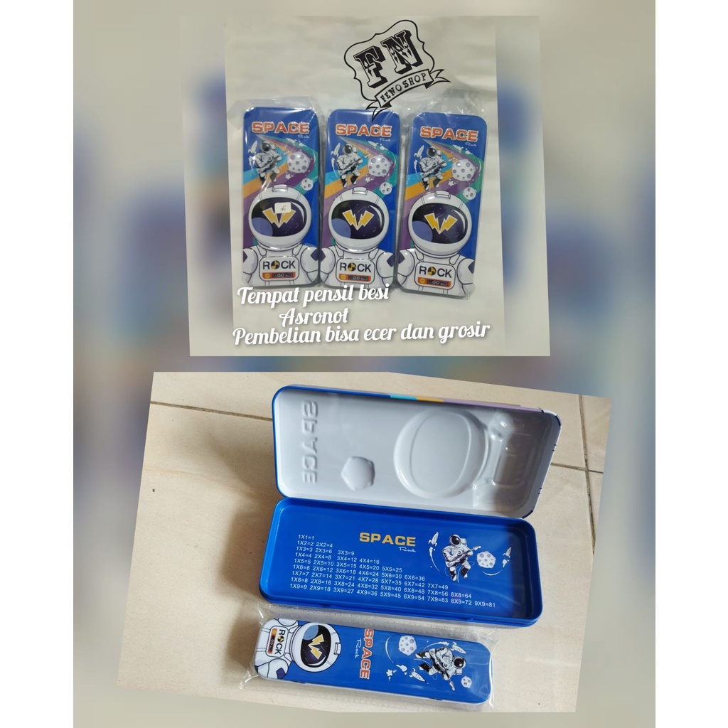 

Tempat pensil besi asronot/ Tempat pensil karakter