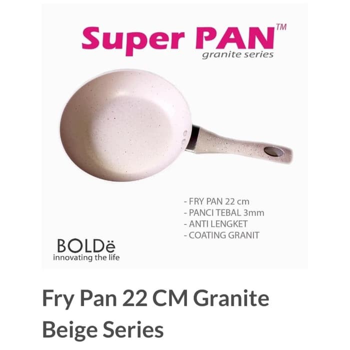 BOLDe Super PAN 22cm Fry Pan BEIGE / BOLDe 22cm Fry PAN BEIGE