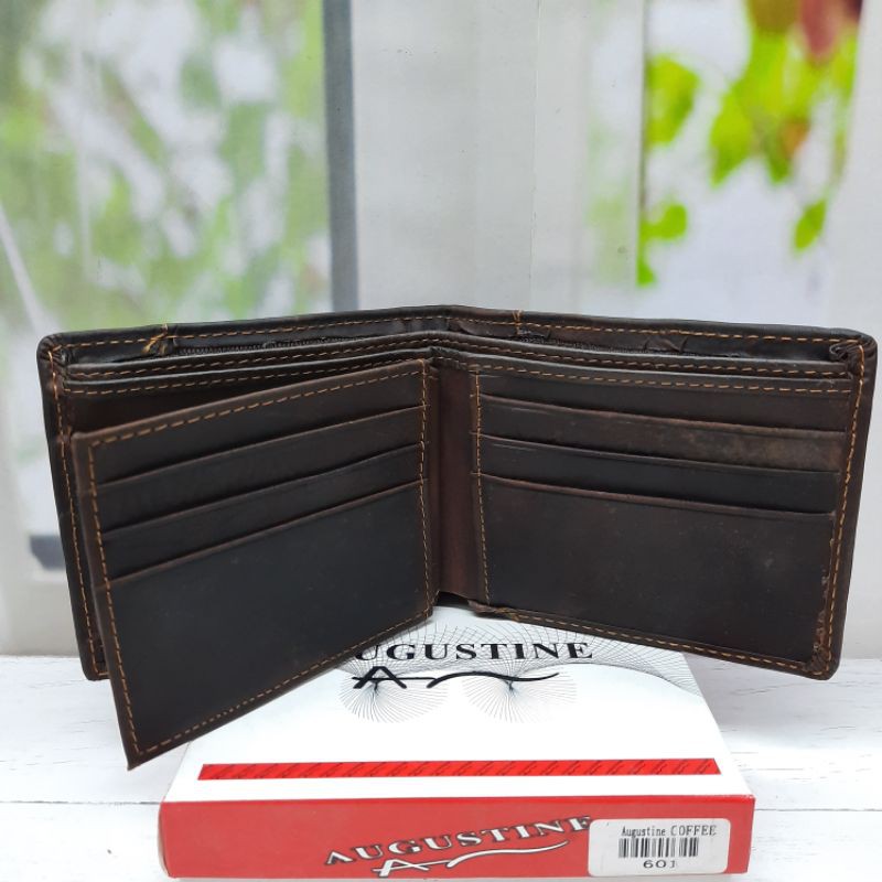 Dompet Kulit Augustine Variasi A601. Dompet Kulit asli. Dompet kulit lipat pendek.