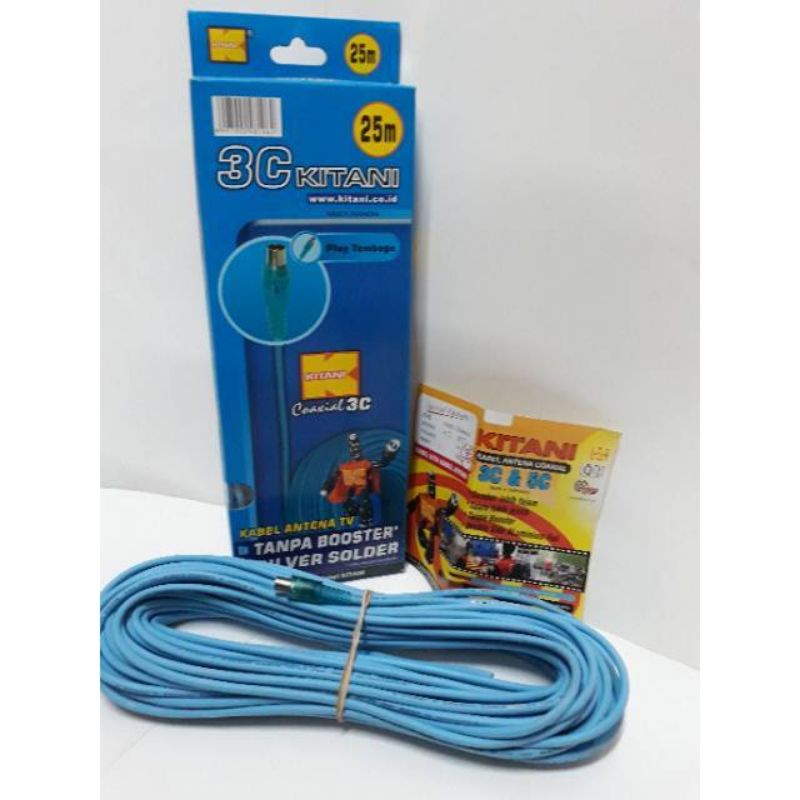 Kabel 3C + Jek Kitani 25 Meter