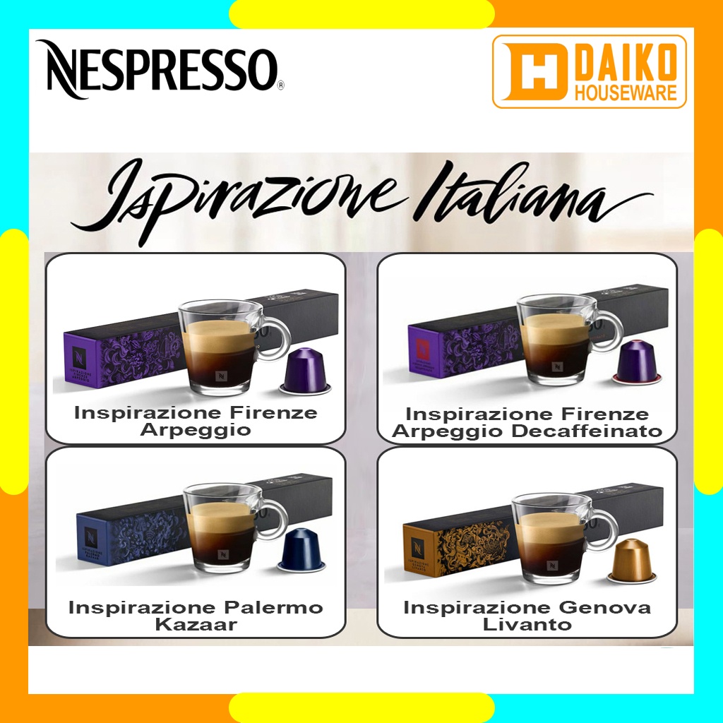 Capsule Nespresso Ispirazione Italiana Original Nestle 1 Pack Coffee - Kopi Kapsul Expired Panjang