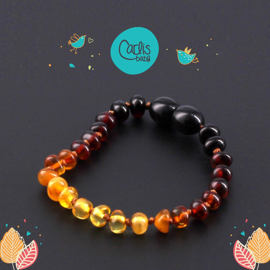 CE152 Gelang Amber Tumbuh Gigi Bayi By Carlis Baby