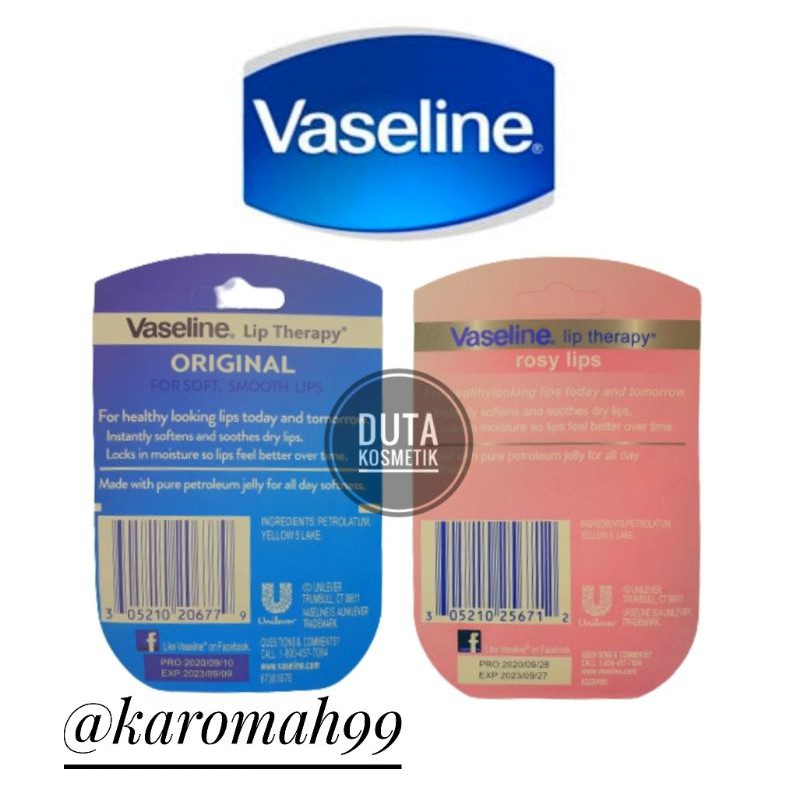 VASELINE LIP BALM THERAPY 7g