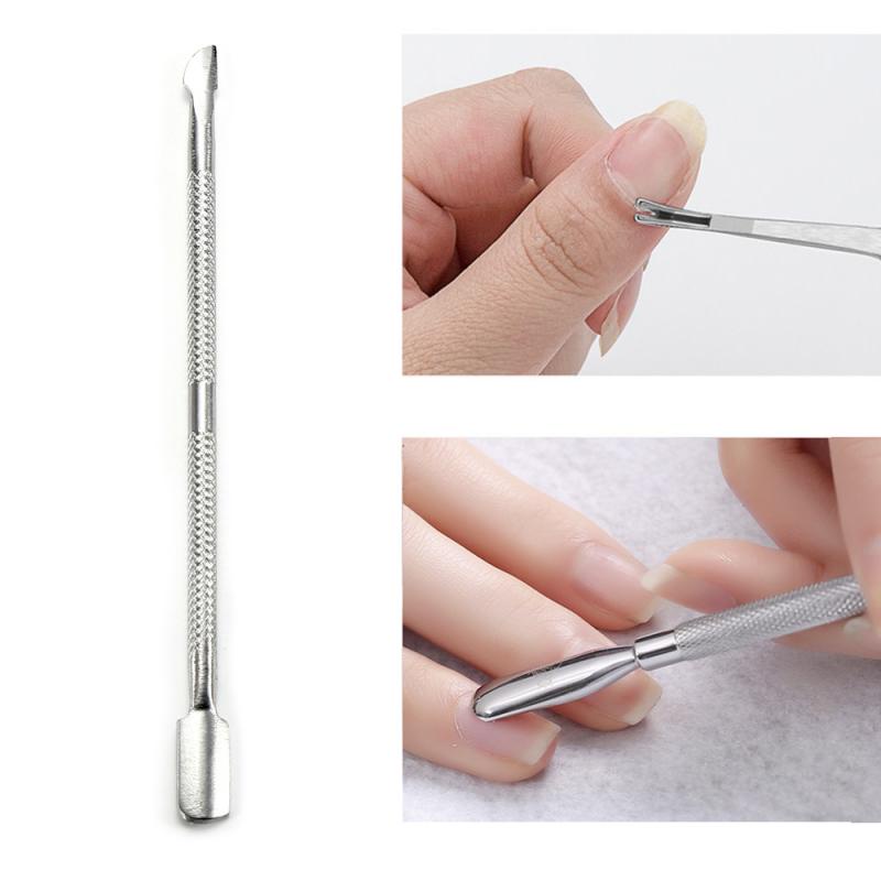 Cuticle Pusher UV Gel Polish Soak Off Remover Nail Art Manicure Trimmer Tool