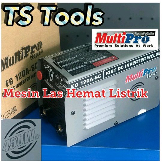 Mesin Las listrik Inverter 450 Watt Multipro EG 120A SC Atau EG 120 A SC