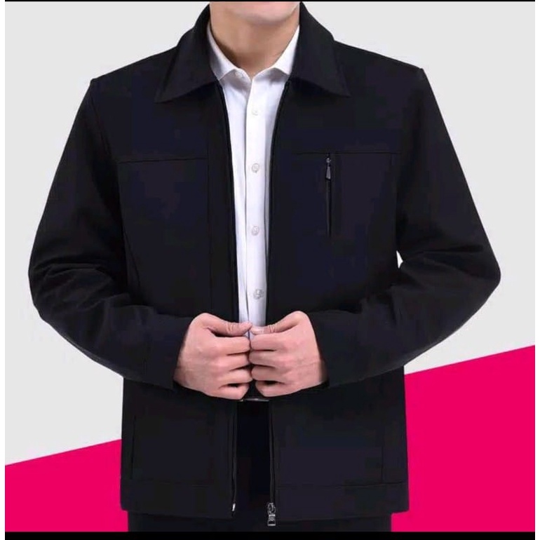 Jual Jaket Kantor Pria / Jaket Formal / Jaket Pria Semi Jas / Jaket