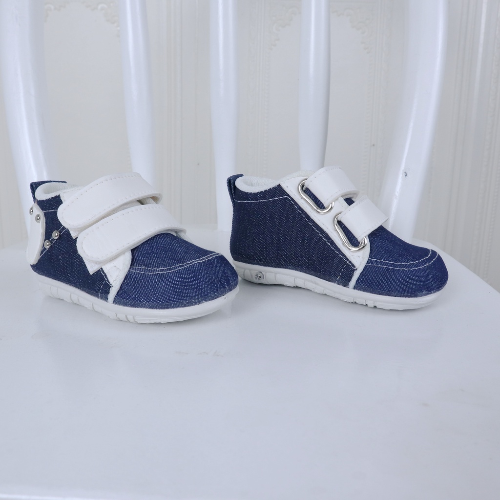 Sepatu Anak Bayi Laki - laki 6 Bulan - 2 Tahun Bahan Kanvas kain Motif Sepatu Levis