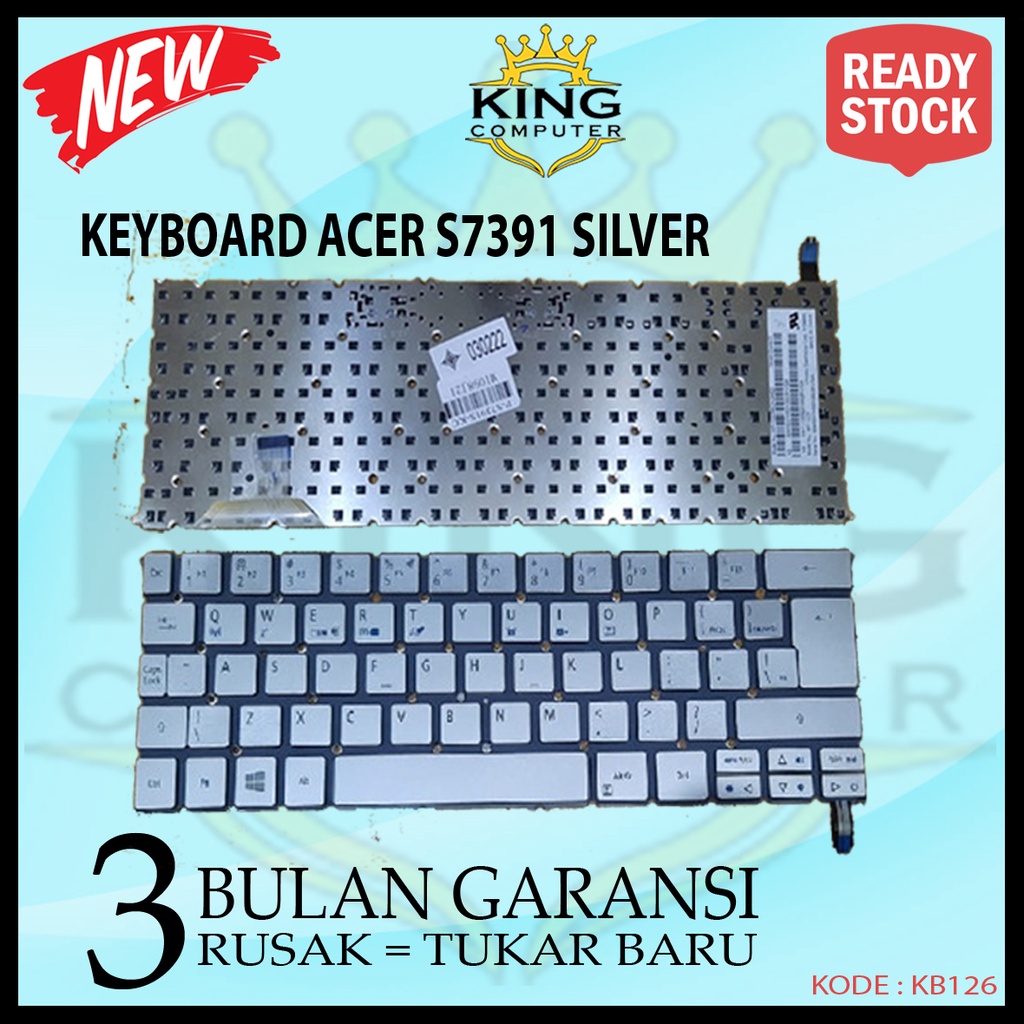 Keyboard Acer Ultrabook Aspire S7-391 AP12F3J Silver