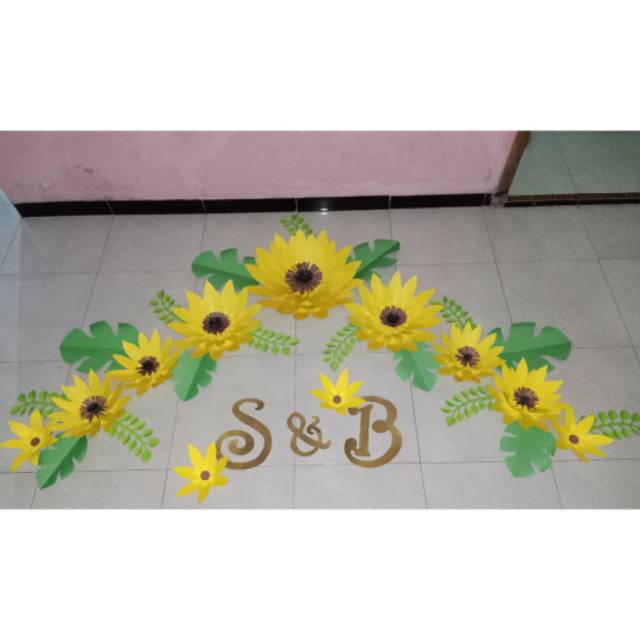 

Flowerpaper matahari .. backdroppaperflower bungakertas