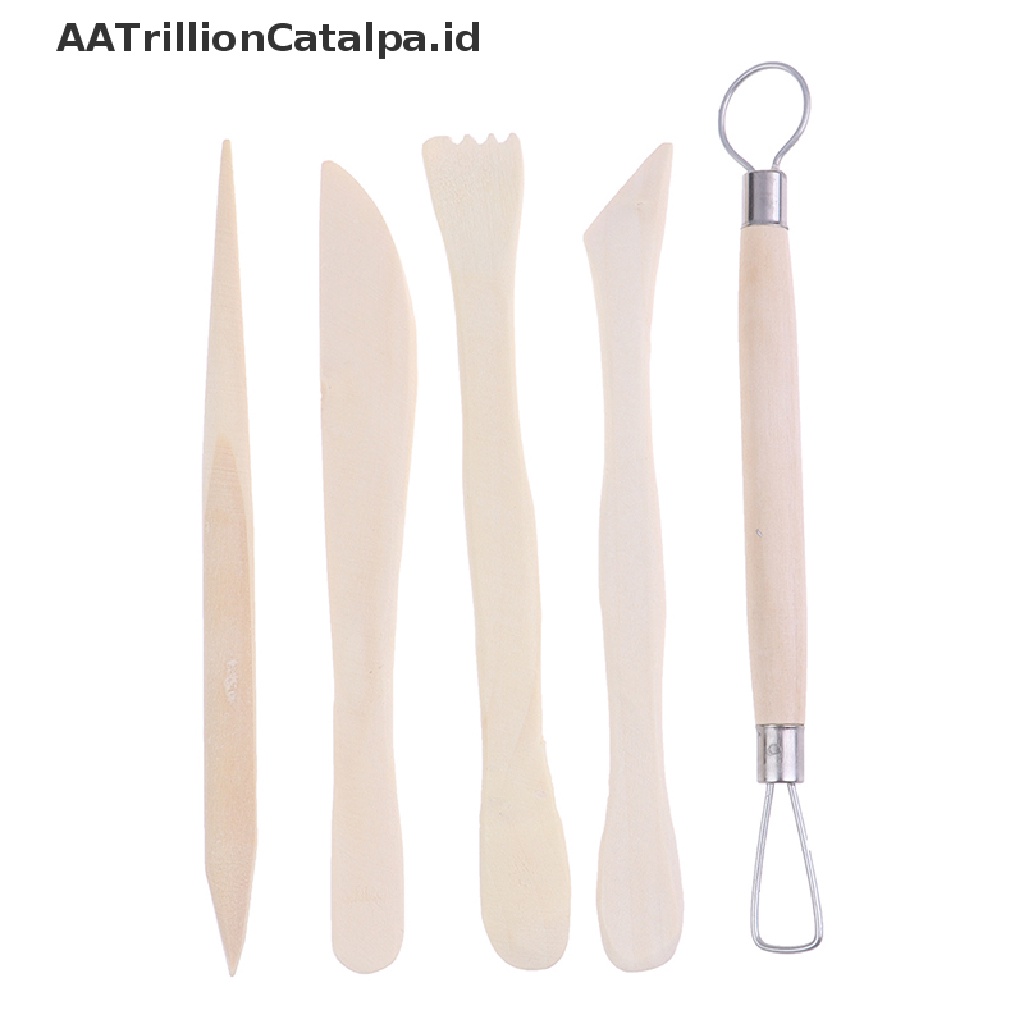 Aatrillioncatalpa 5pcsset Alat Pahatukir Claylilin Ukuran 6 Inci