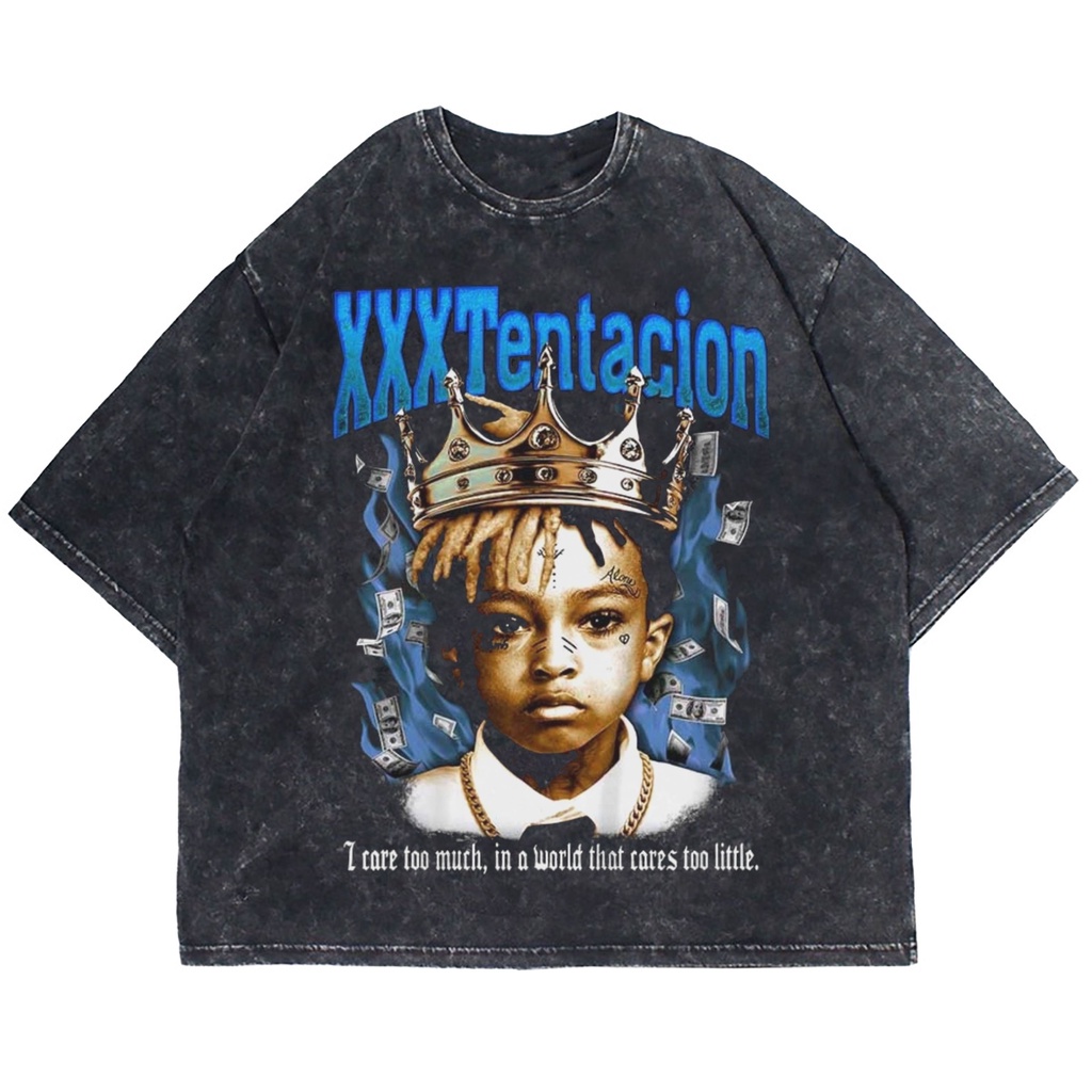 KAOS OVERSIZE XXXTENTACION KID BOY WASHING VINTAGE TEE (T-SHIRT OVERSIZE WASHED)