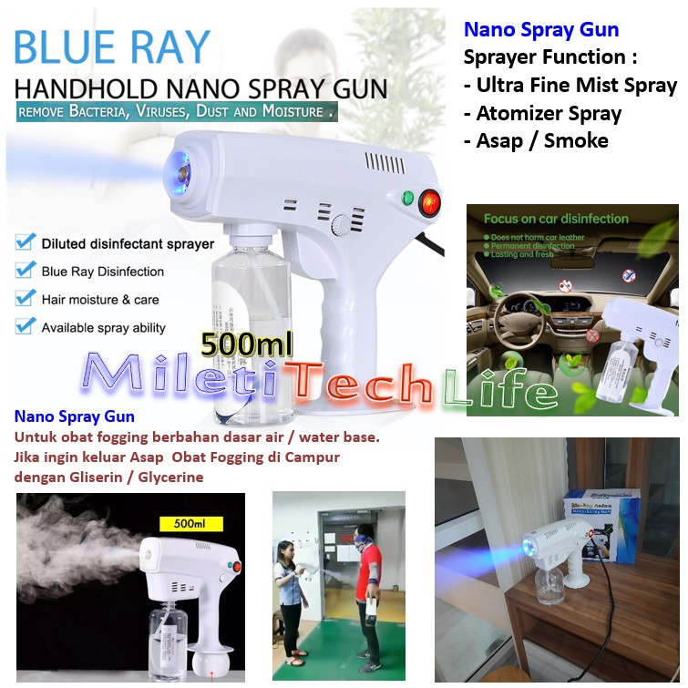 Alat Foging Nano Spray Gun Disinfectant Mesin Fogging Asap Smoke Kabut Mesin Foging Disinfektan