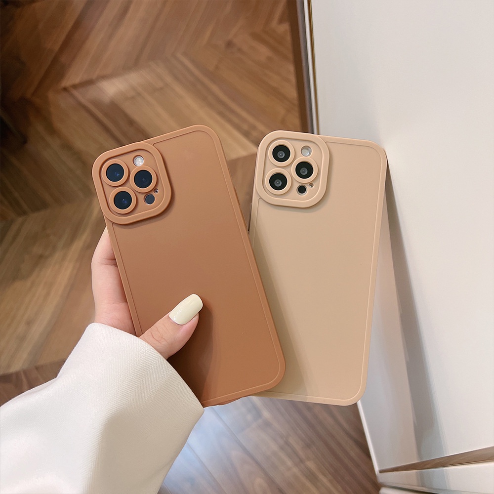 Soft Case Silikon Desain Milk Tea Cokelat Untuk Iphone 7 8 PLUS X XR XS 11 12 13 MINI PRO MAX SE 2020