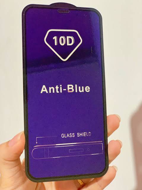 TEMPERED GLASS 10D REALME C17/C11/C12/C15/C1/C2/C3/6 pro/7/7i - ANTI BLUE RAY radiasi UV cahaya biru