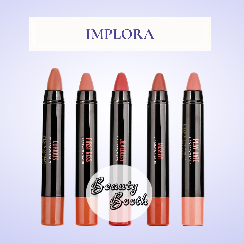 Bundle 2pcs - IMPLORA Lip Crayon Satin | implora