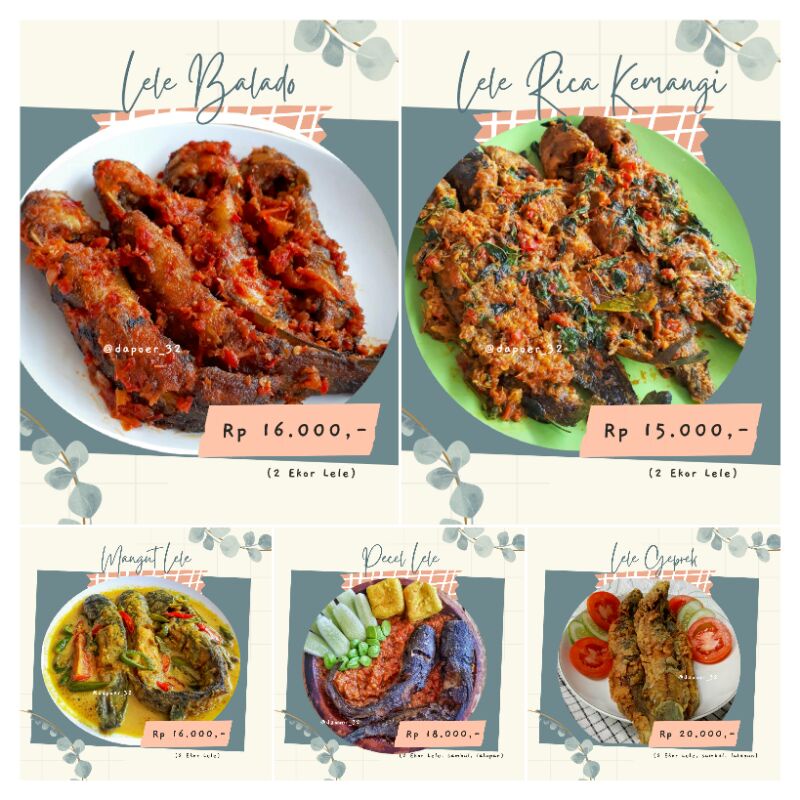 

Lele Goreng Aneka Bumbu Balado/ Rica/ Pecel Lele/ Geprek/ Mangut