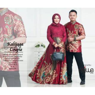  Baju  Gamis  kemeja Kalijaga Couple  suami  istri  Longdres 