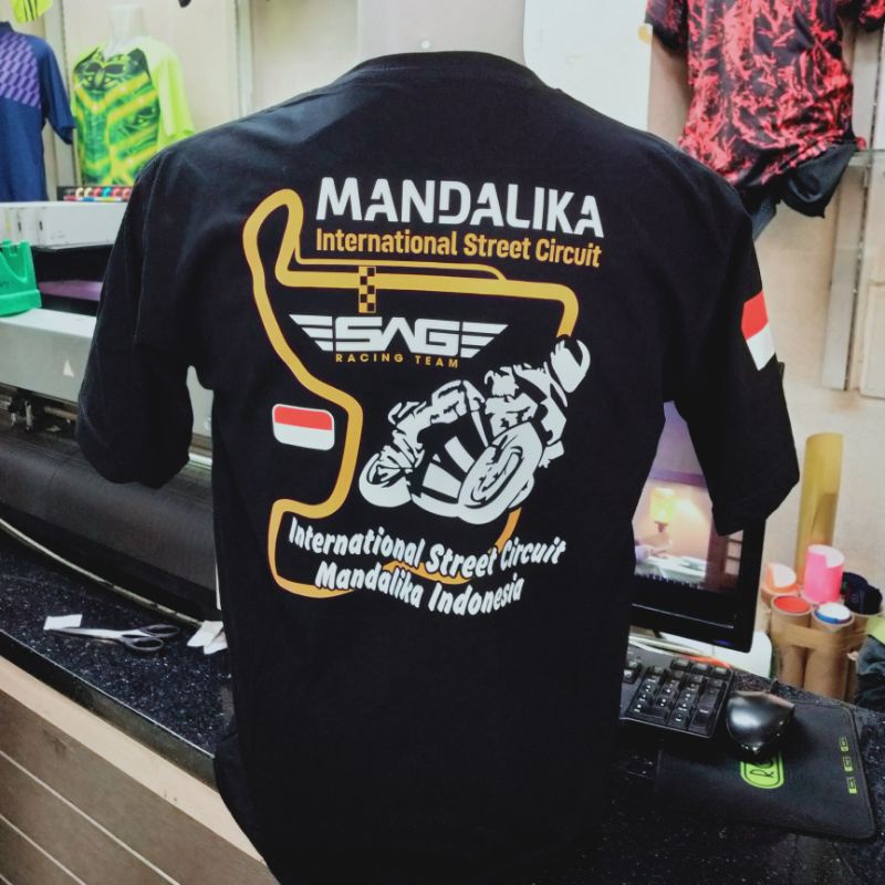 Kaos Mandalika Edisi MOTO GP 2022 T-shirt Sirkuit Mandalika Racing Team Indonesia