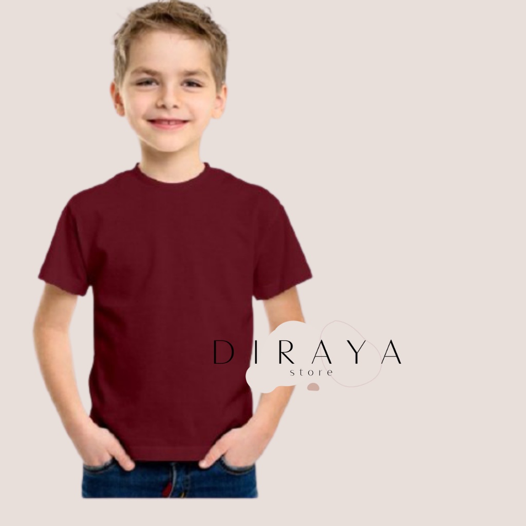 Diraya Kaos Polos Round Neck Anak- Anak