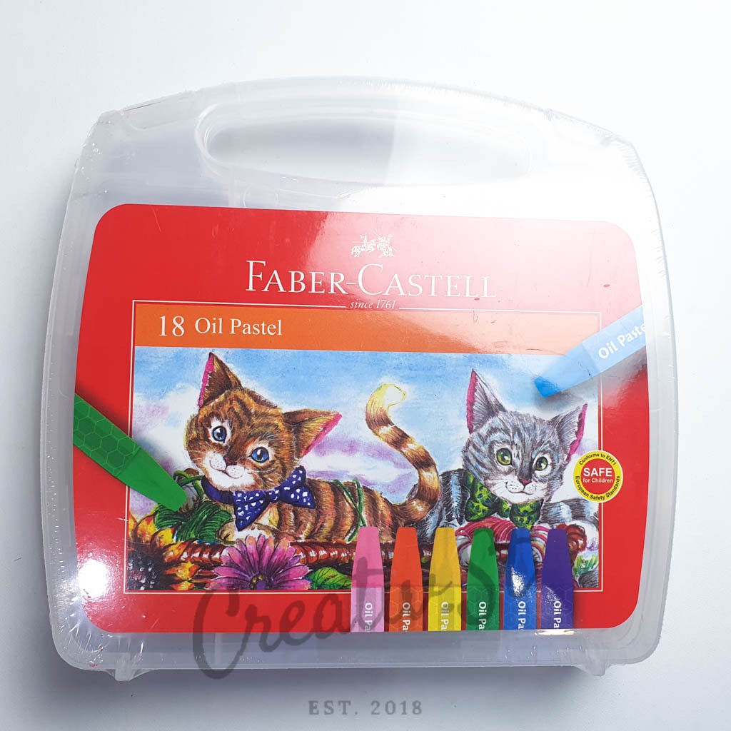

FABER CASTELL Oil Pastel 18 Warna Transparan Crayon