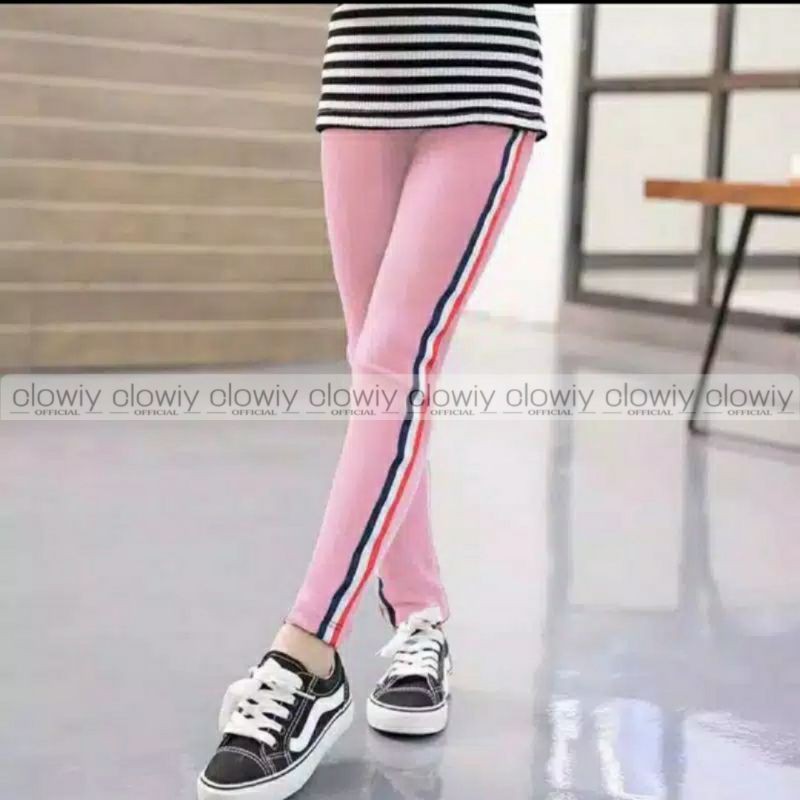 Legging Anak Stripe / Legging Anak Usia 5 - 11th