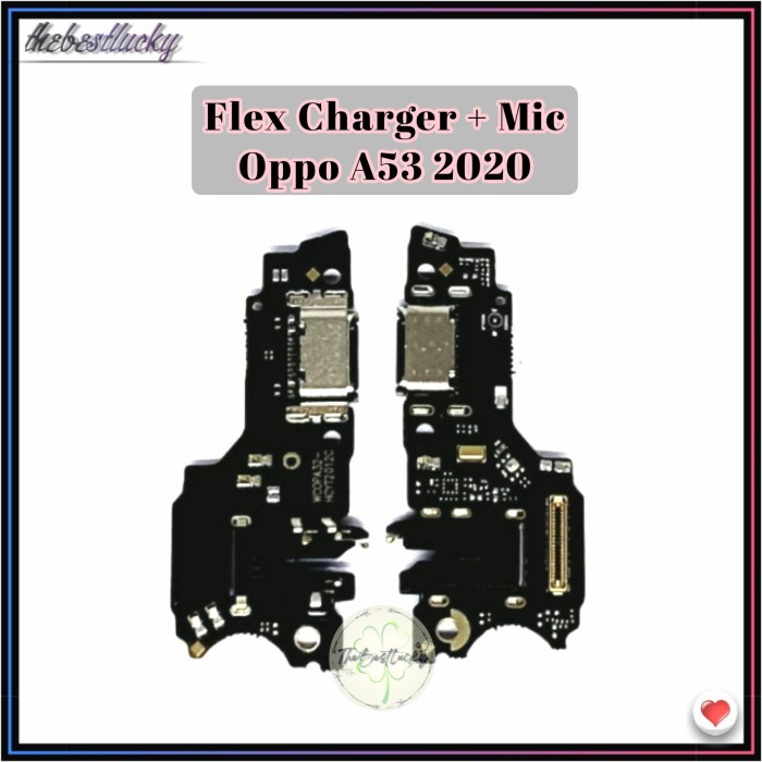 Oppo A53 Fleksibel Flexible Charger + Mic Oppo A53 2020 Original