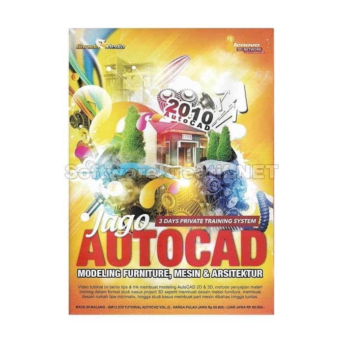software original CD Tutorial Jago AutoCAD 2010 - Modeling Furniture-