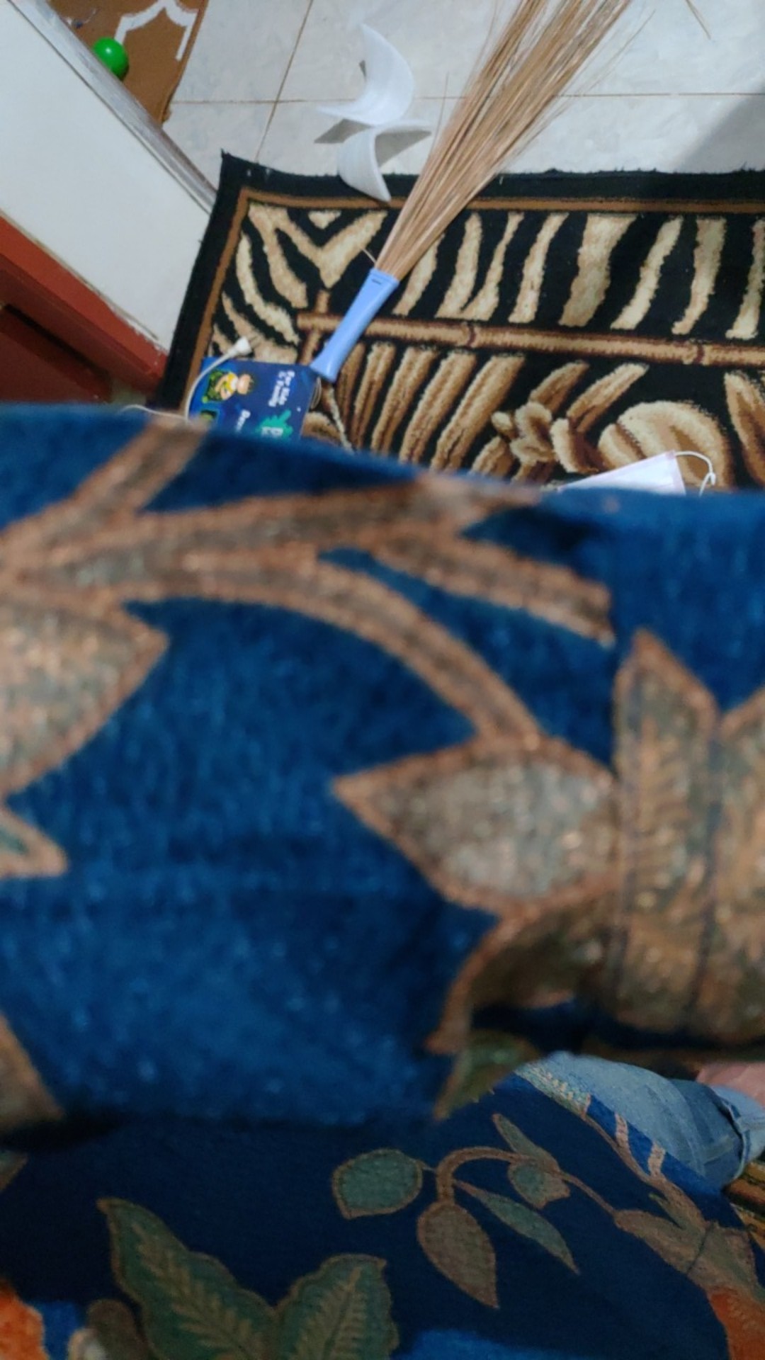 Pre Order Kirana Hitam / Biru, Katun Dobi Premium.