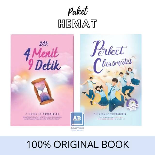 [Paket Hemat] 2 Buku Yourkidlee - Perfect Classmates & 4 Menit 9 Detik (100% Original)
