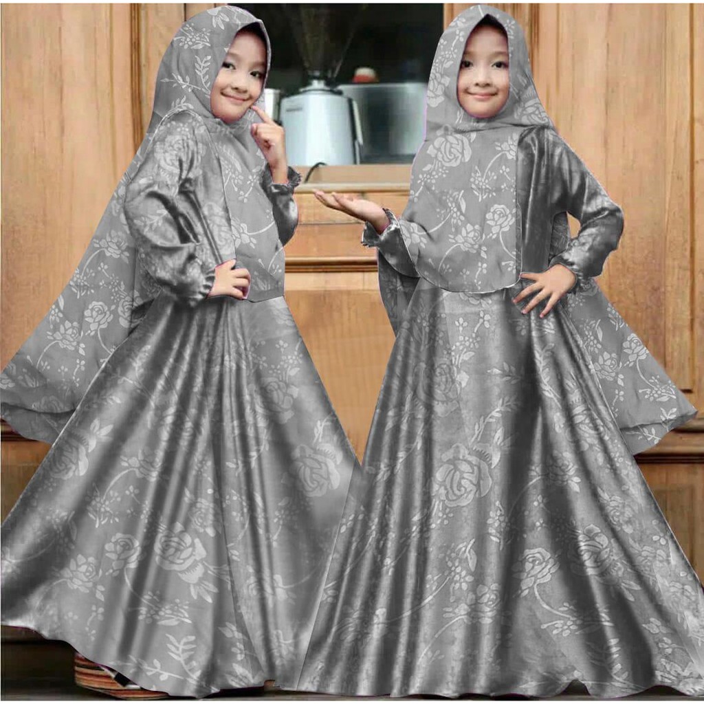 HOPYLOVY - GMS Gamis Anak Perempuan Baloteli Emboss Kids