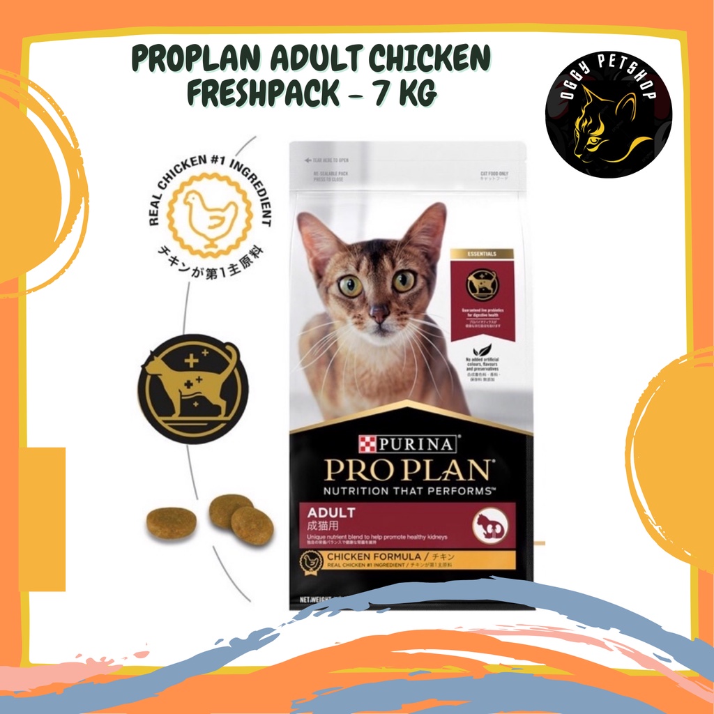 [KHUSUS EKSPEDISI] PRO PLAN Cat Adult Chicken Formula Proplan  Makanan Kucing Freshpack 7 Kg