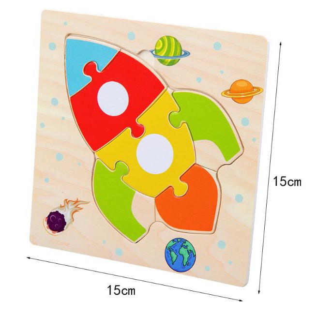 TweedyToys - Jigsaw Puzzle Kayu 3D Timbul Lucu