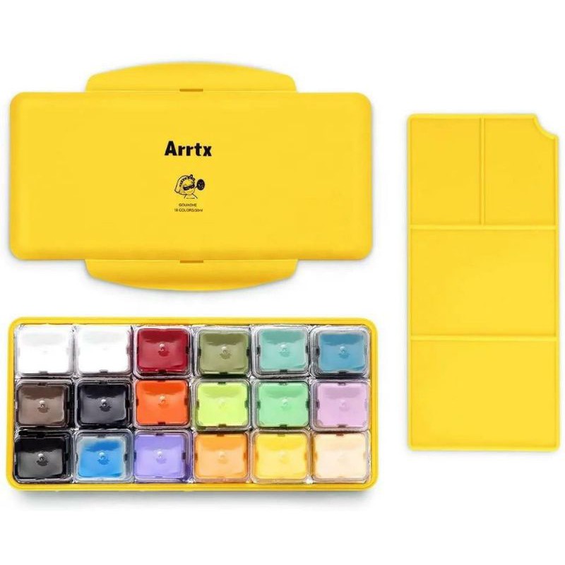 Jual Arrtx Gouache Jelly Cup 18clr x30ml (free mixing palette) Special
