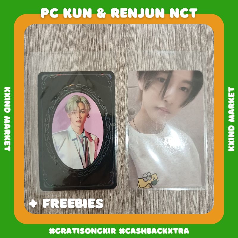 Photocard NCT Kun Resonance & Renjun Cafe / PC nct dream / album resonance