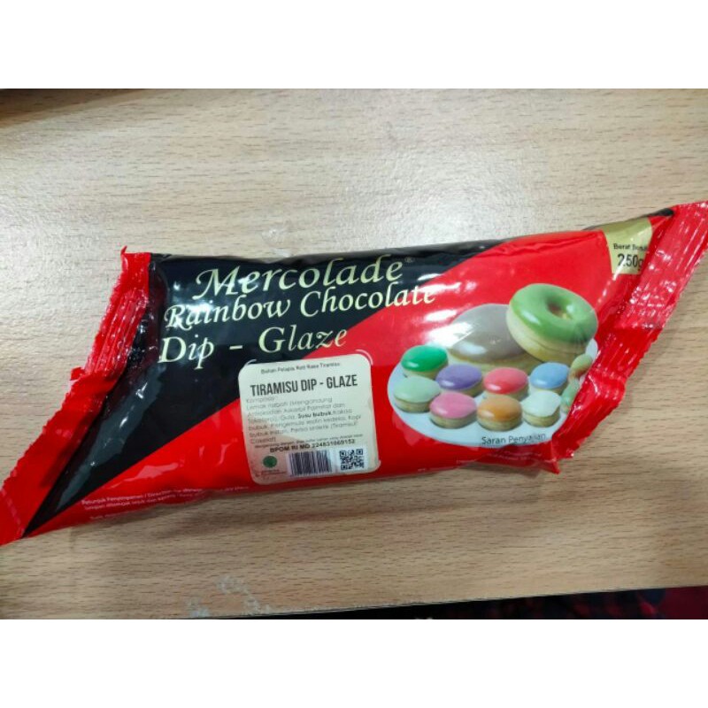 

Mercolade Rainbow Chocolate Dip Glaze Dark Choco Crunchy 250gr