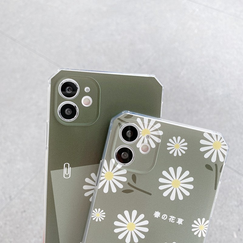 Fashion！Little Daisy Soft Case OPPO A31 A53 A33 2020 A3S F9 Pro F11 A52 A92 A54 A93 A74 A15 A15S Nice Casing VIVO Y11 Y12 Y12i Y15 Y17 Y20 Y12S Y50 Y30 S1 V20 SE V21 Y19