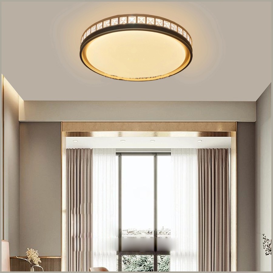 Lampu hias plafon MODERN MINIMALIS 3 COLOURS LED size diameter 40 cm ceiling lighting living dining 
