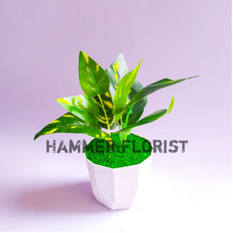 Bunga Artificial Bunga Hias Pajangan Bunga Dekorasi Rumah Meja Rangkain Bunga Pot Bunga D8-D10