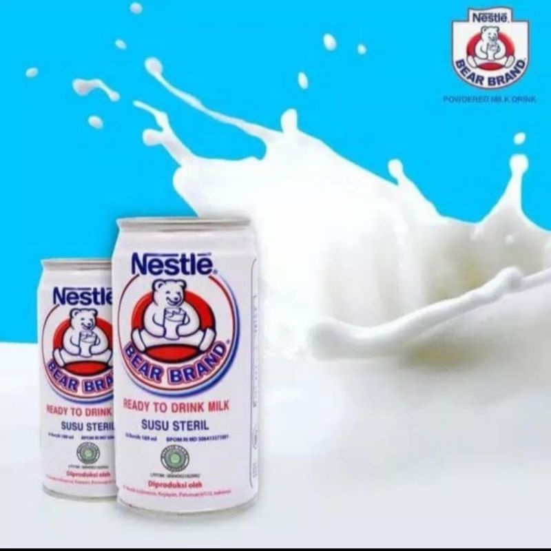

6 kaleng susu beruang bear brand