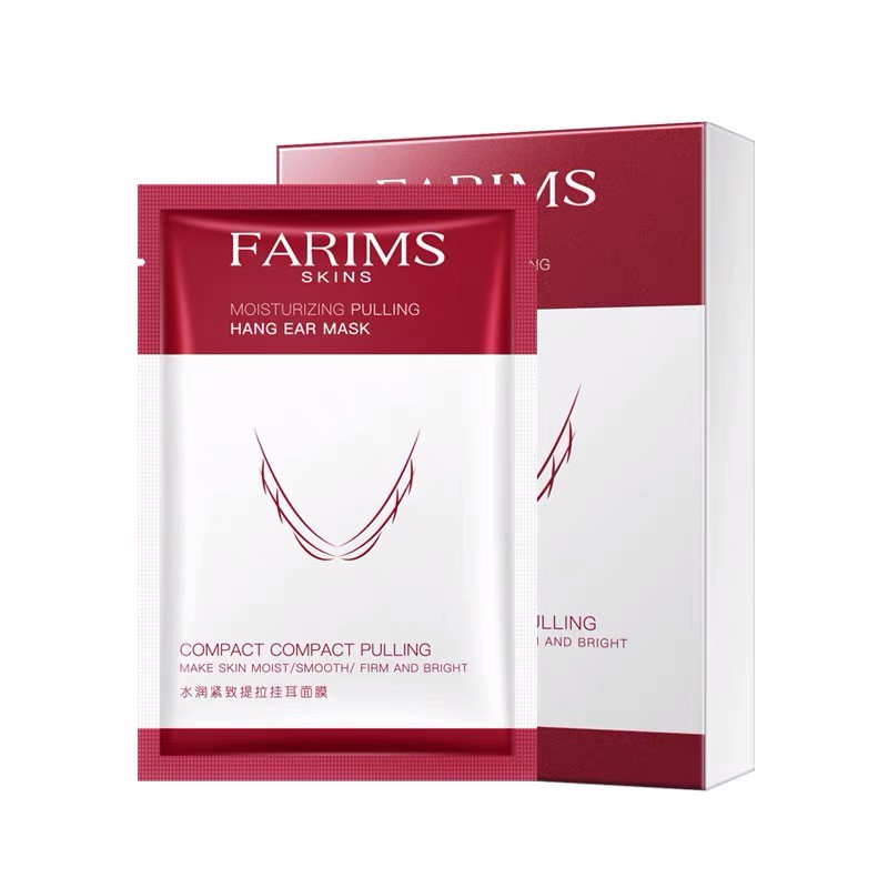 FARIMS MOISTURIZING PULLING HANG EAR MASK MASKER WAJAH TIRUS KOREA WANITA FACIAL SHEET MASK